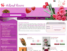 Tablet Screenshot of hollandflowersuae.com